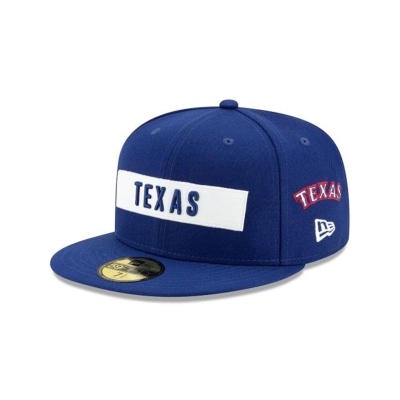 Sapca New Era Texas Rangers MLB Boxed Wordmark 59FIFTY Fitted - Albastri